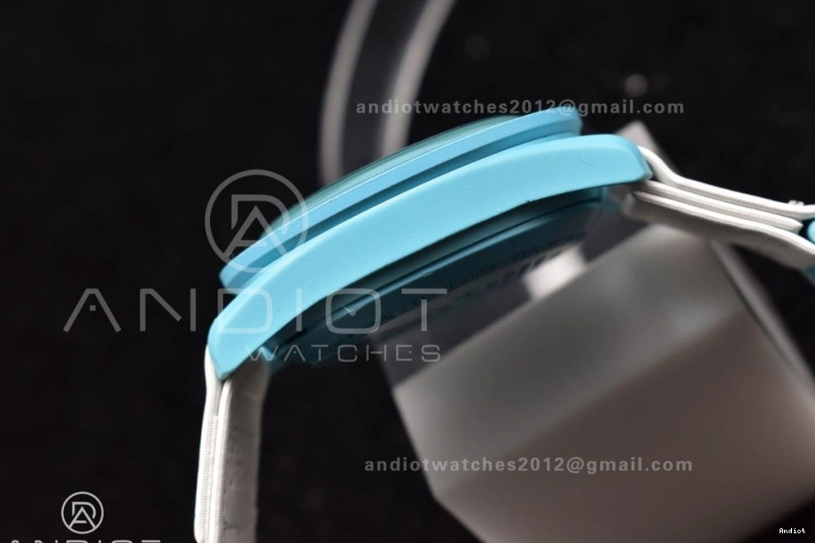 on Strap x Moonwatch to Mission Nylon Swatch Quartz Omega Bioceramic Uranus 0105